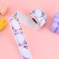 250pcs Flower Handwritten Marker Stickers - Blank Stickers for Home Kitchen