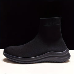 Men's High Top Slip On Sock Sneakers Lightweight Breathable Walking Shoes