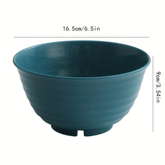 4PCS Plastic Cereal Bowls 30 Oz, Microwave/Dishwasher Safe Salad Soup Rame