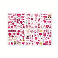 10pcs Love Tattoo Paste Couples Temporary Tattoo Stickers