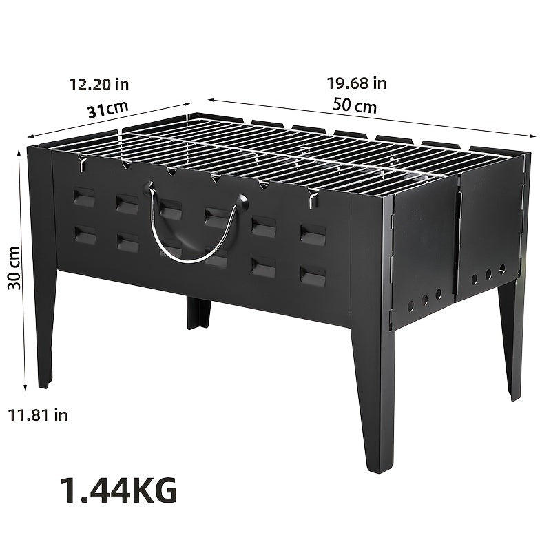 Portable Charcoal BBQ Grill for Outdoor Picnics Camping Garden Use