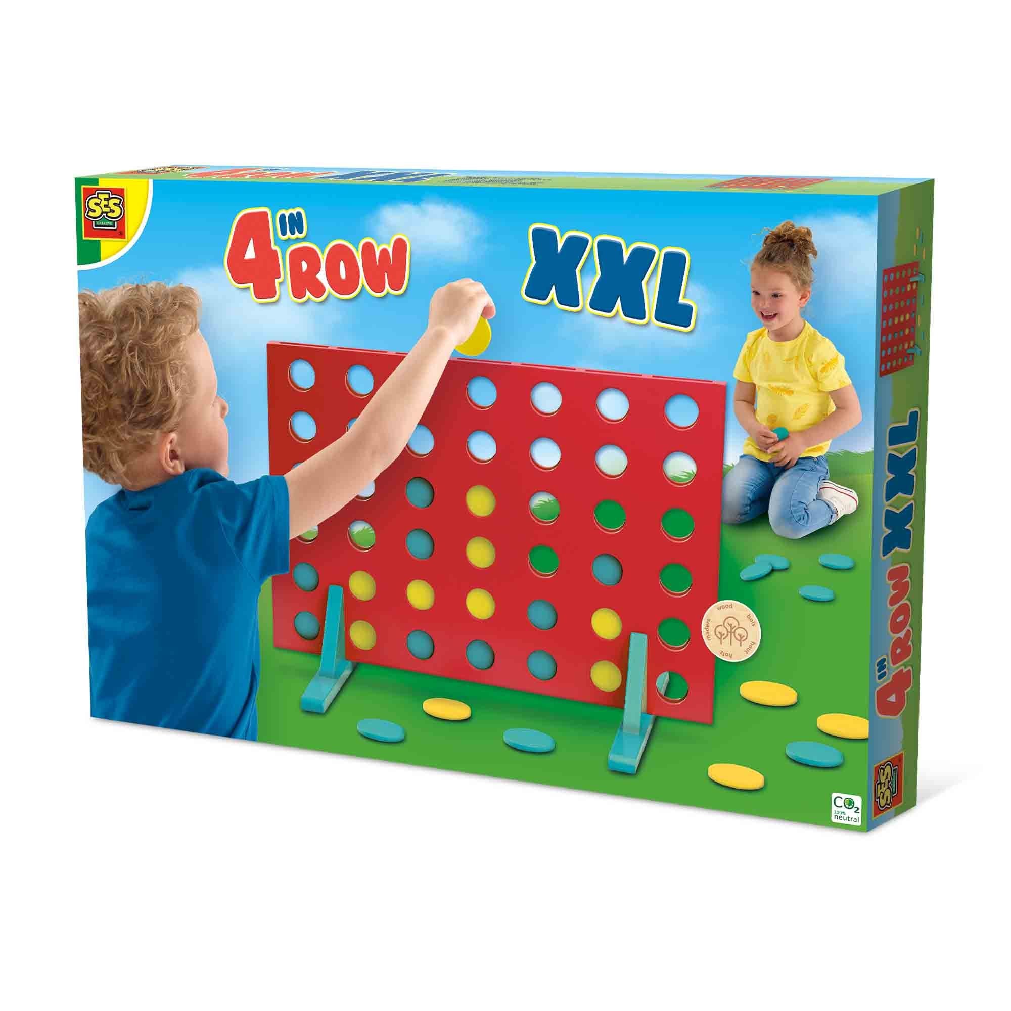 Giant Wooden 4 in a Row Game - XXL Size
