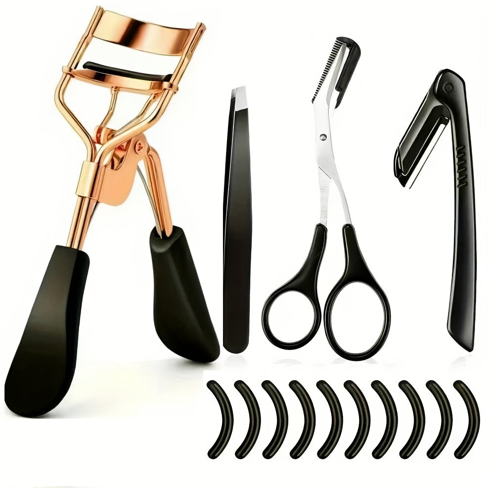 5-In-1 Eyelash Curler & Eyebrow Grooming Scissors Set