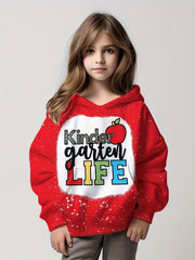 Girls Kindergarten Life Hoodie with Pocket 4-14y