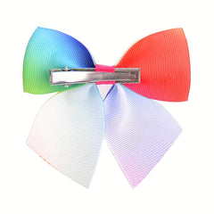Sweet Gradient Ribbon Bow Hair Clips for Girls