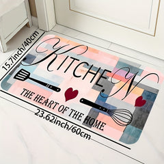 Anti Slip Absorbent Anti Fatigue Kitchen Rug Quick Dry Machine Washable Carpet