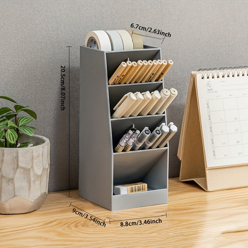 Transparent Modern Style Pen Holder Storage Box Office Desktop