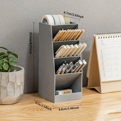 Transparent Modern Style Pen Holder Storage Box Office Desktop