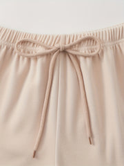 Women's Lace Up Lounge Pants Solid Elastic Waistband Cozy Loungewear