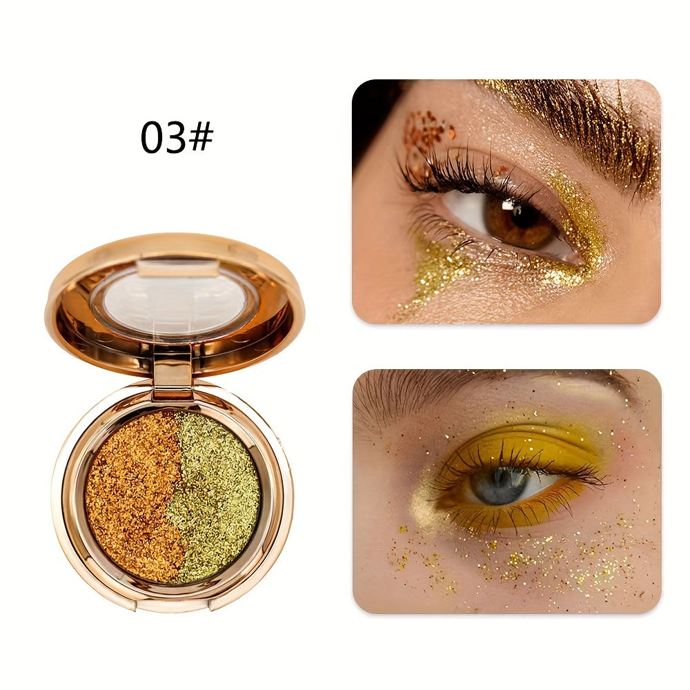 Sparkling Blocking Eyeshadow Palette Pearly Sequins 2