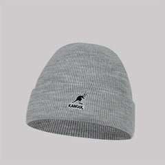 Animal Embroidery Beanie Elastic Knit Hat Warm Skull Hat