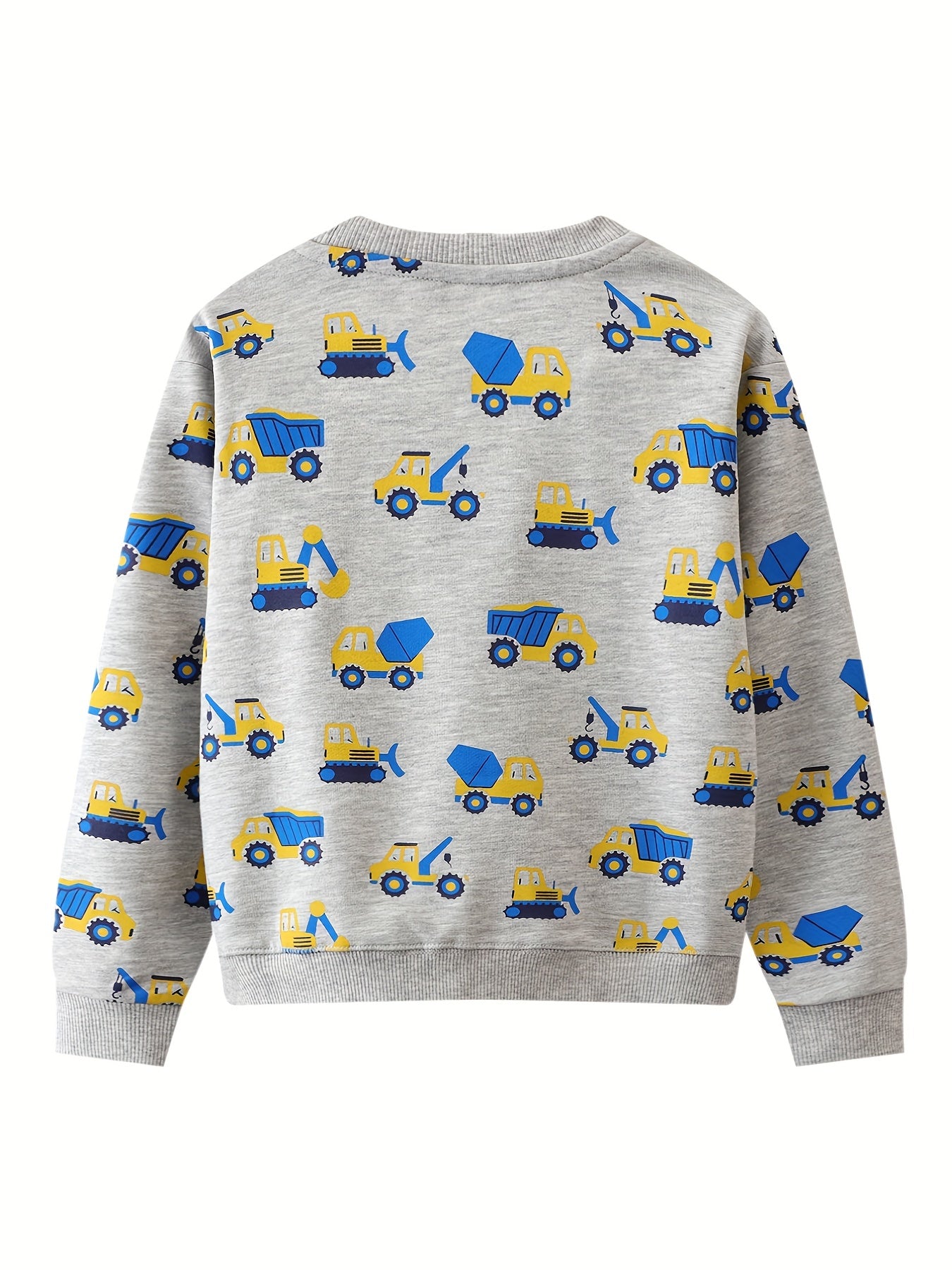 Kids Cartoon Truck Digger Sweatshirt