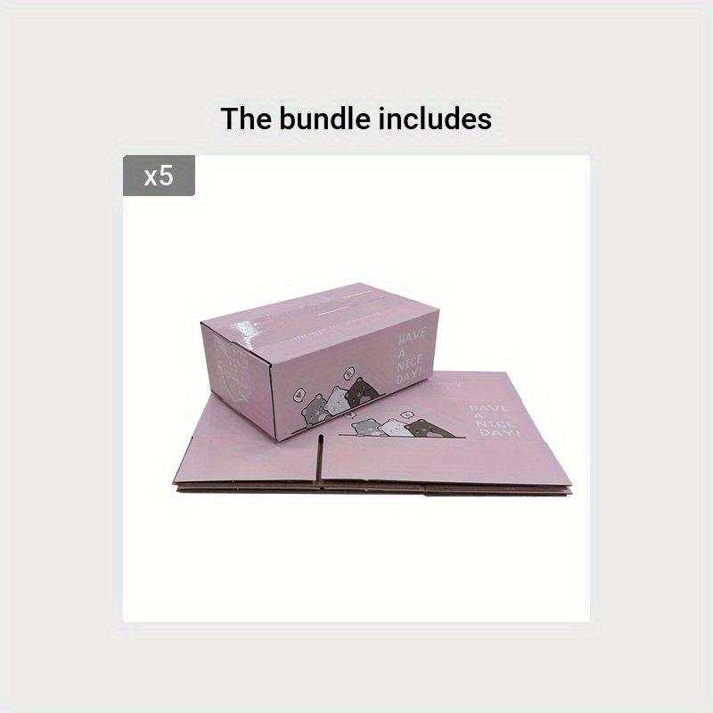 5 Small Boxes 15x9x5 Inches for Packing & Mailing Personal Items