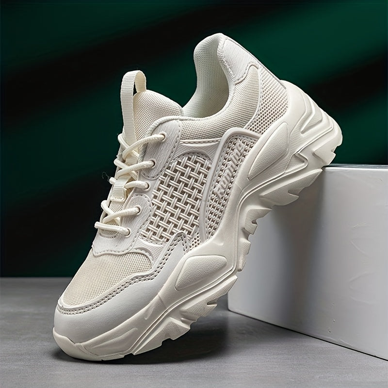 Men's Breathable Chunky Sneakers For Jogging Gym