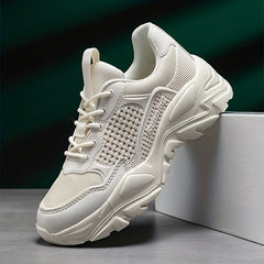 Men's Breathable Chunky Sneakers For Jogging Gym