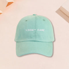 Men's 'I DON'T CARE' Embroidered Baseball Cap