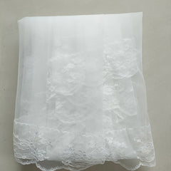 Double Layer Lace Veil for Women - Elegant Wedding Accessory