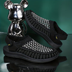 Men's Slip On Sandals Outdoor Lightweight Anti-skid Flat Sandals