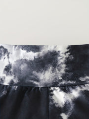 Girls Tie Dye High Waist Leggings for Summer