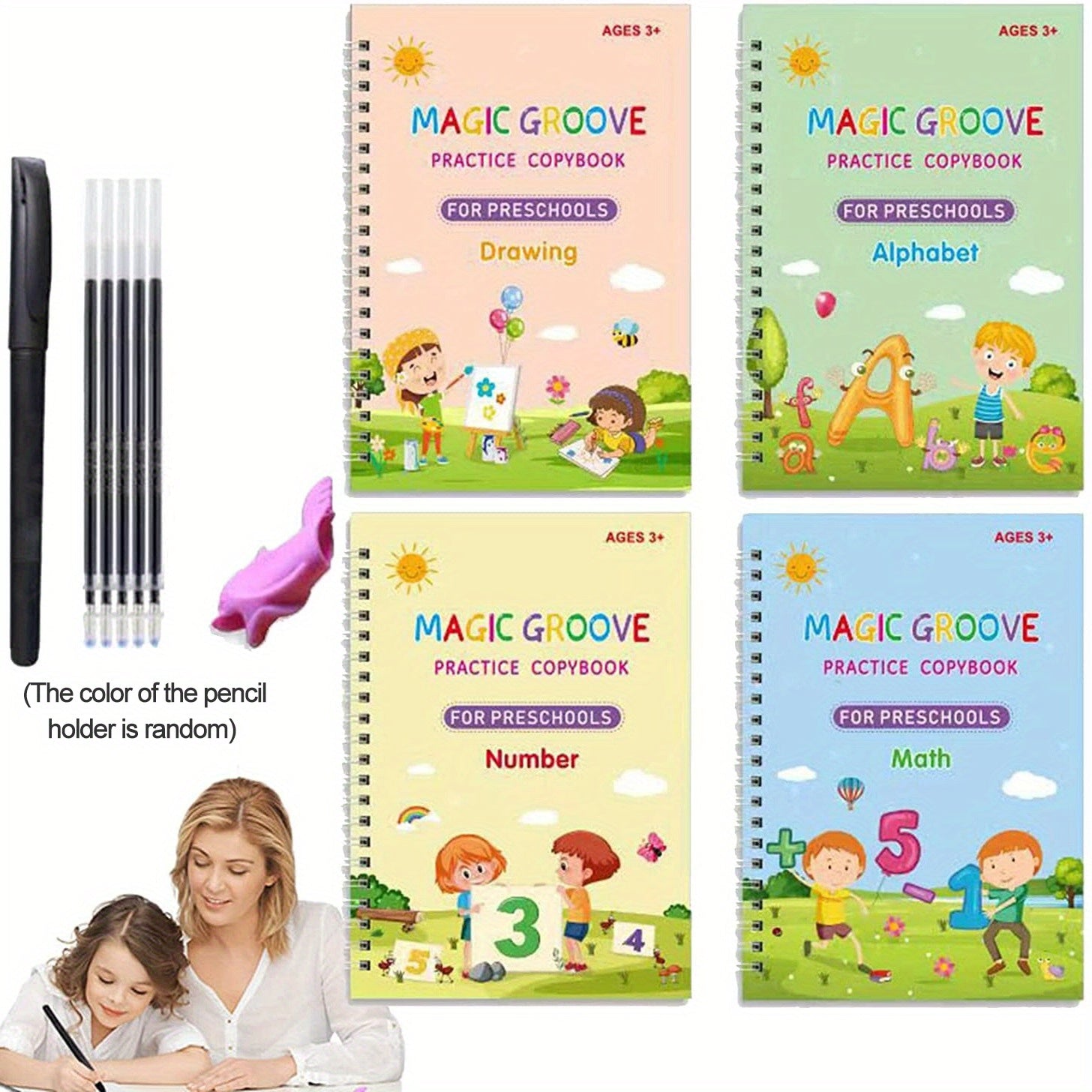 Children Copybook: Kids Writing Sticker Practice Book
