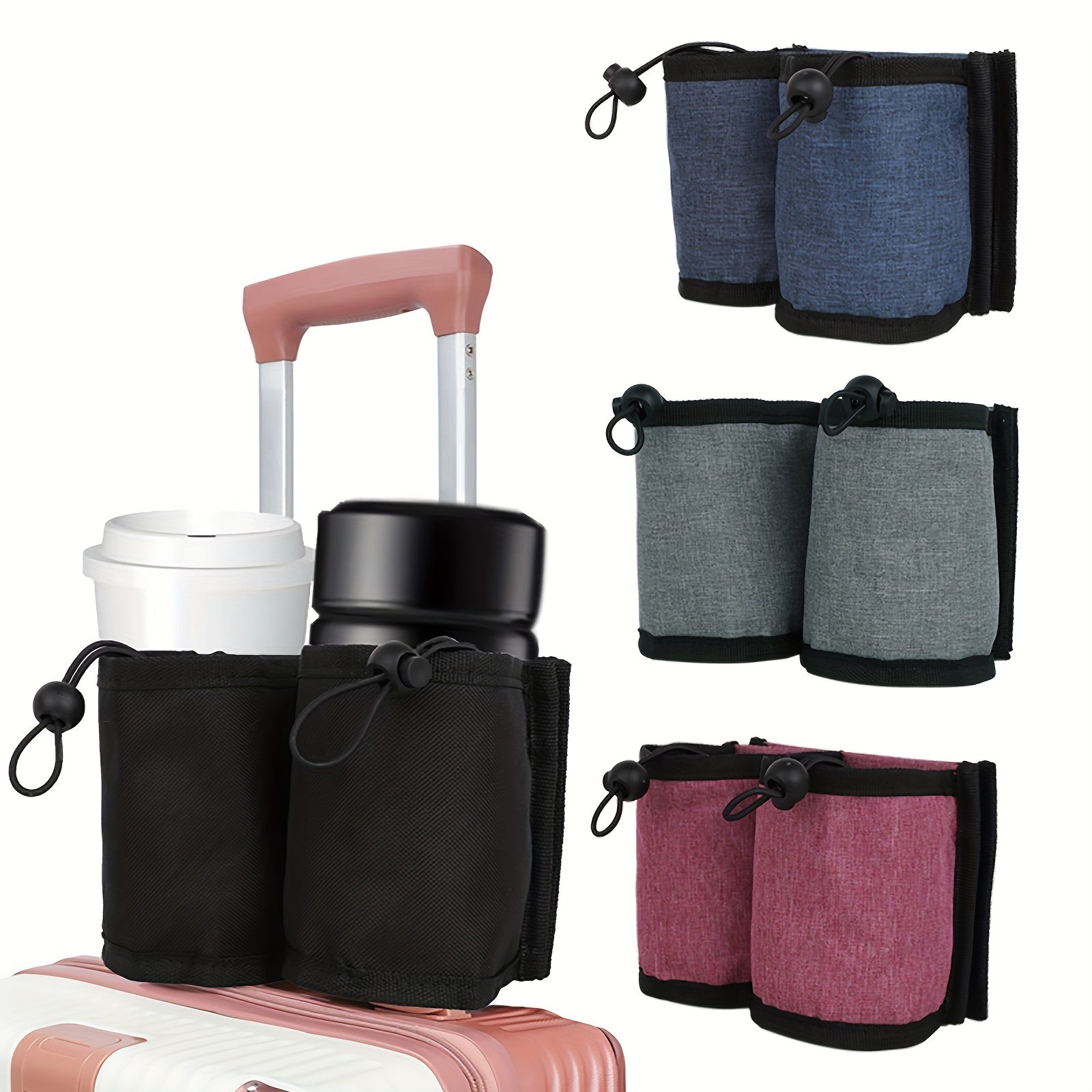 Portable Luggage Cup Holder Lightweight Travel Coffee Cup Container
