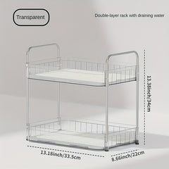 Desktop Transparent Storage Rack for Kitchen Bathroom Bedroom Cosmetics Display