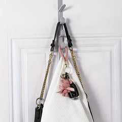 2pcs Clothes Hanger Coat Hook Door Back Hook Hanging Clothes Hanger