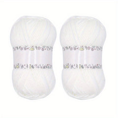 2pcs Acrylic Crochet Yarn Soft Cotton Yarn for Hand Knitting Crocheting