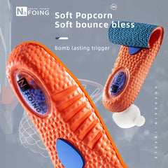 Sports Shock Absorption Insoles High Elastic Deodorant Comfort Running Insoles