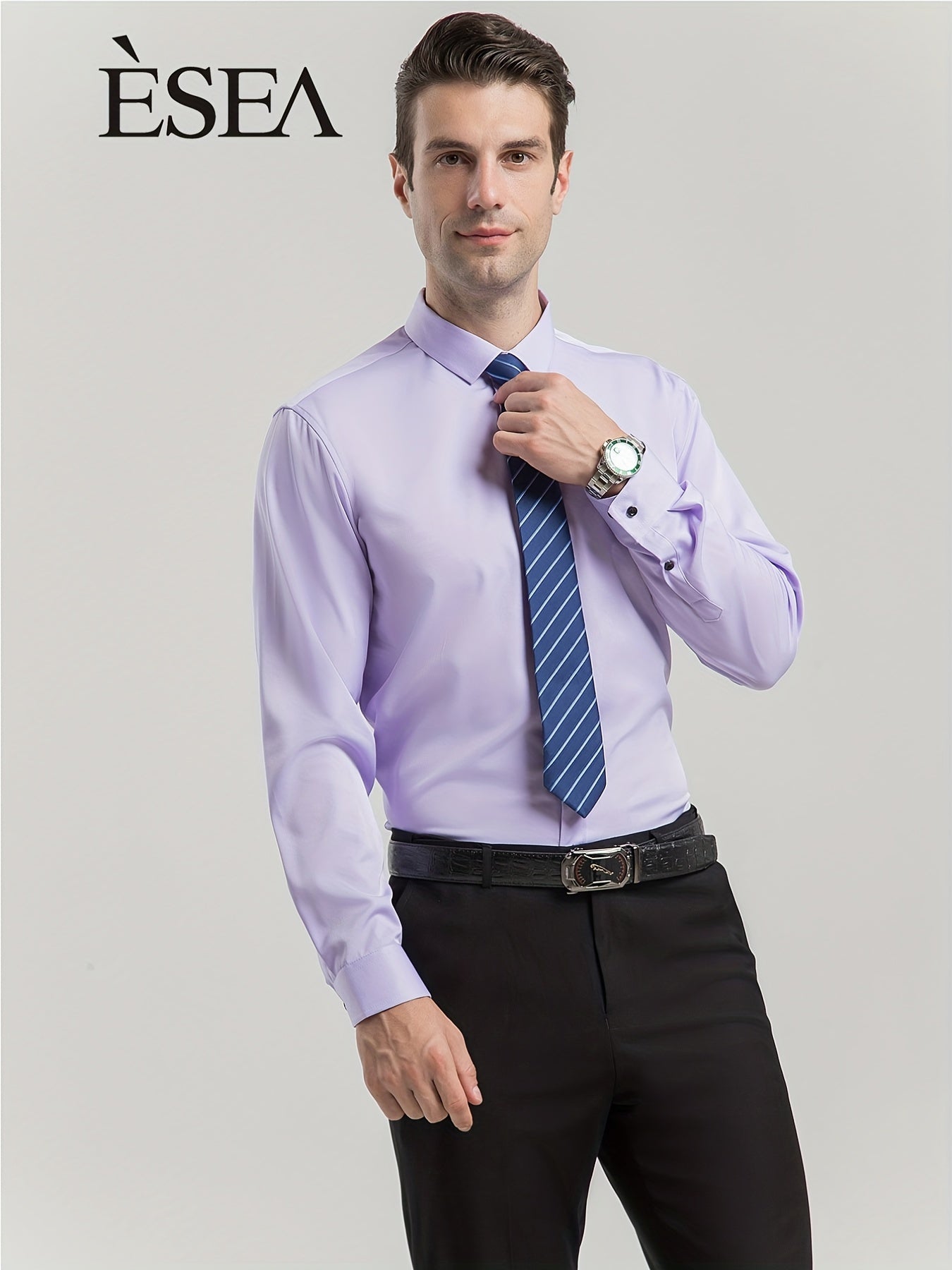 Men's Stretch Slim Fit Button Down Shirt