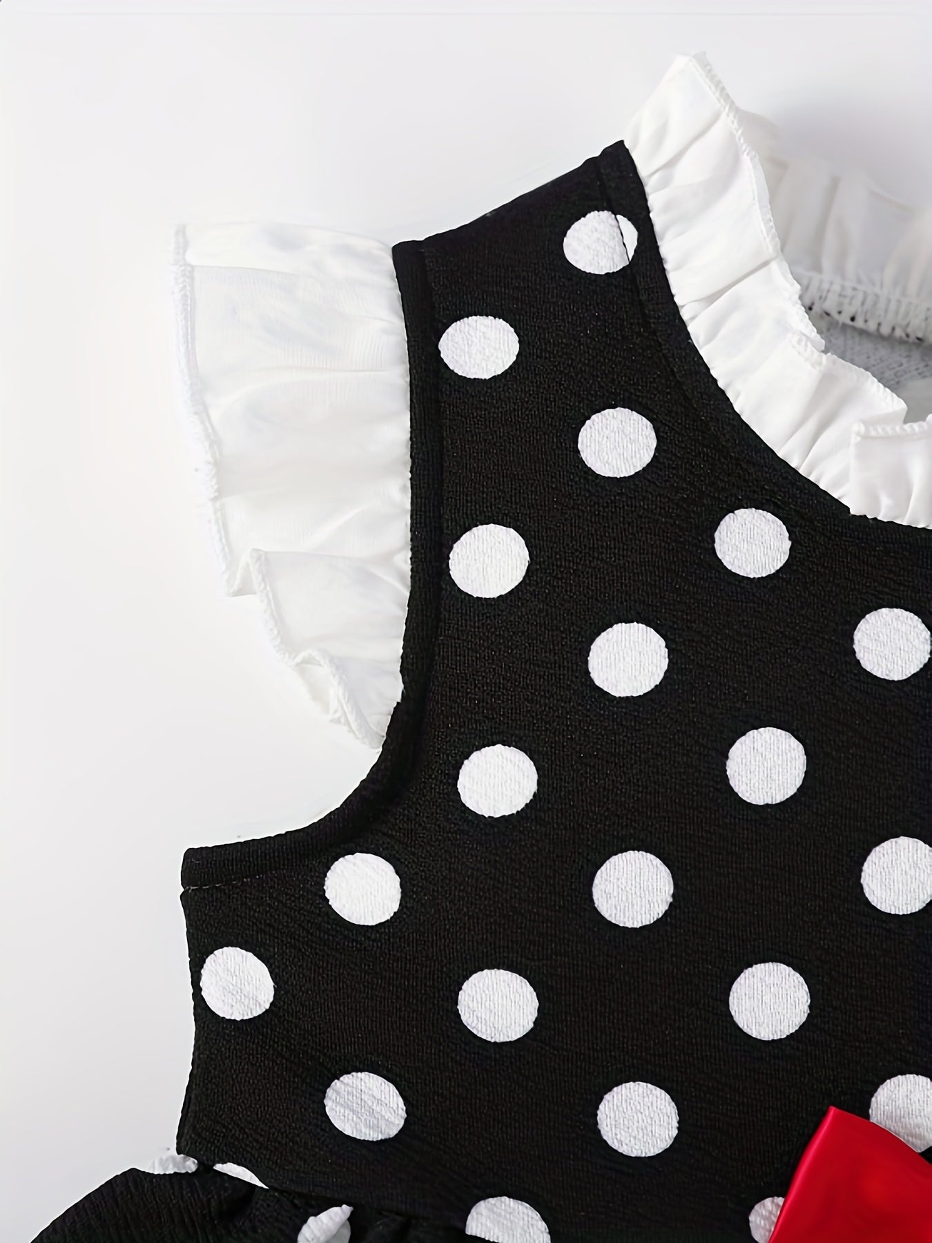 Girls Polka Dot Summer Dress with Bow - Party Birthday Casual Tank Dress