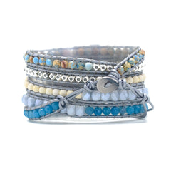 Adjustable Bohemian Stone Watch Band Men Crystal Band 38mm-45mm