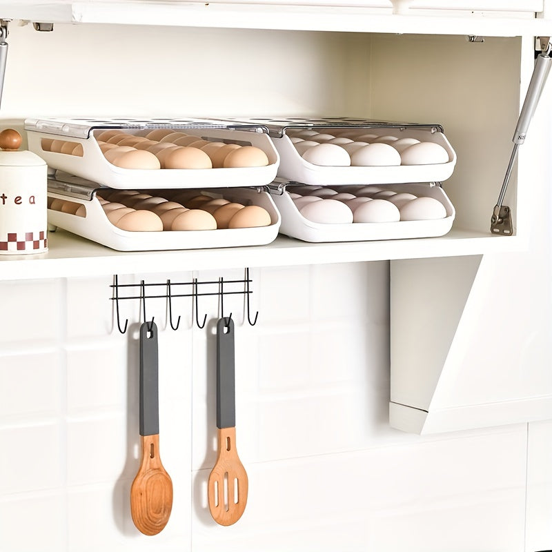 Rolling Egg Container For Fridge Clear Egg Tray
