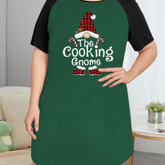 Christmas Snowman Tee Sleep Dress