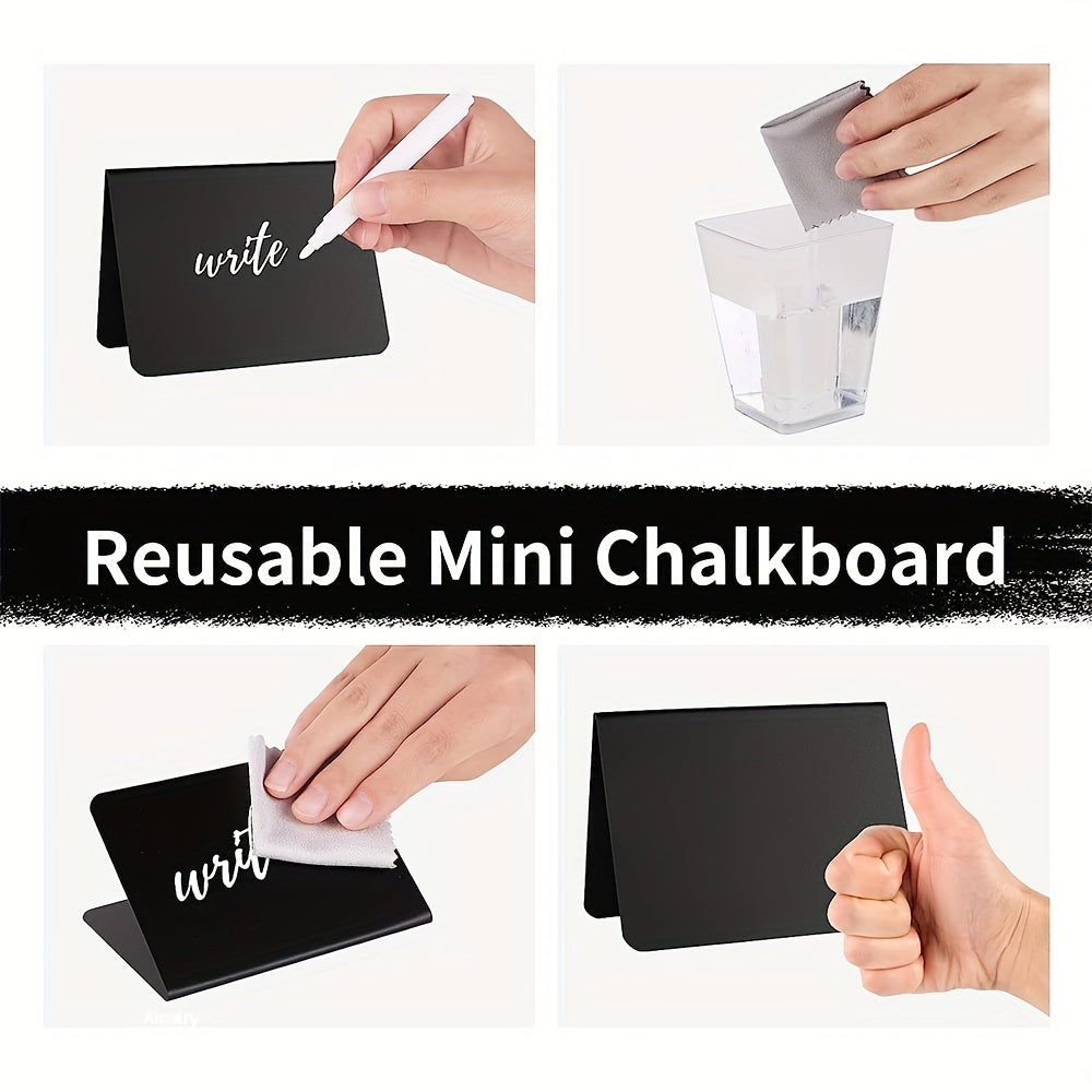 Mini Chalkboard With Chalk for Food Party Buffet Table Sign Wedding Bakery