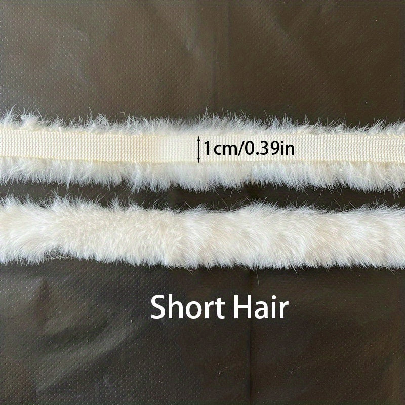 1pc Rex Rabbit Fur Strip Christmas Decoration Cape DIY Accessories
