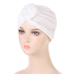 Round Twist Braided Turban Cap Elastic Head Wrap Head Scarf Chemo Cap