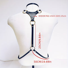 Men's Punk Body Chest Harness PU Leather Adjustable Punk Chest Belt