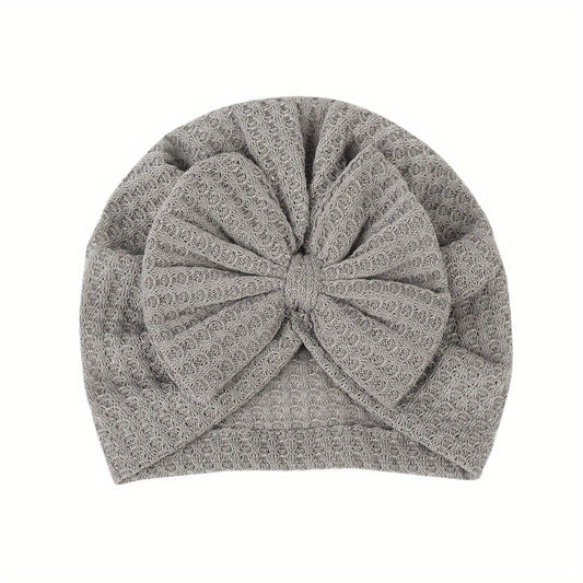 Baby Beanie Hat Solid Bow Hat Infant Headwear Summer