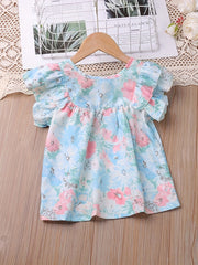 Floral Tank Top & Mesh Shorts Set for Girls