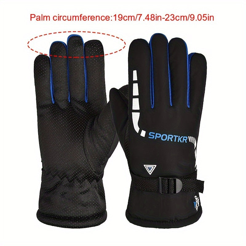 Waterproof Winter Cycling Gloves Windproof Motorcycle Warm Gloves