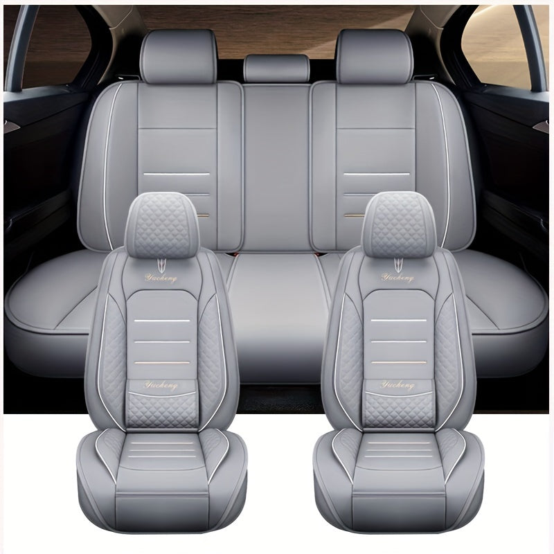 Universal Car Seat Cover Four Seasons PU Leather Wear Resistant Waterproof