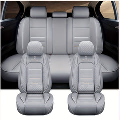 Universal Car Seat Cover Four Seasons PU Leather Wear Resistant Waterproof