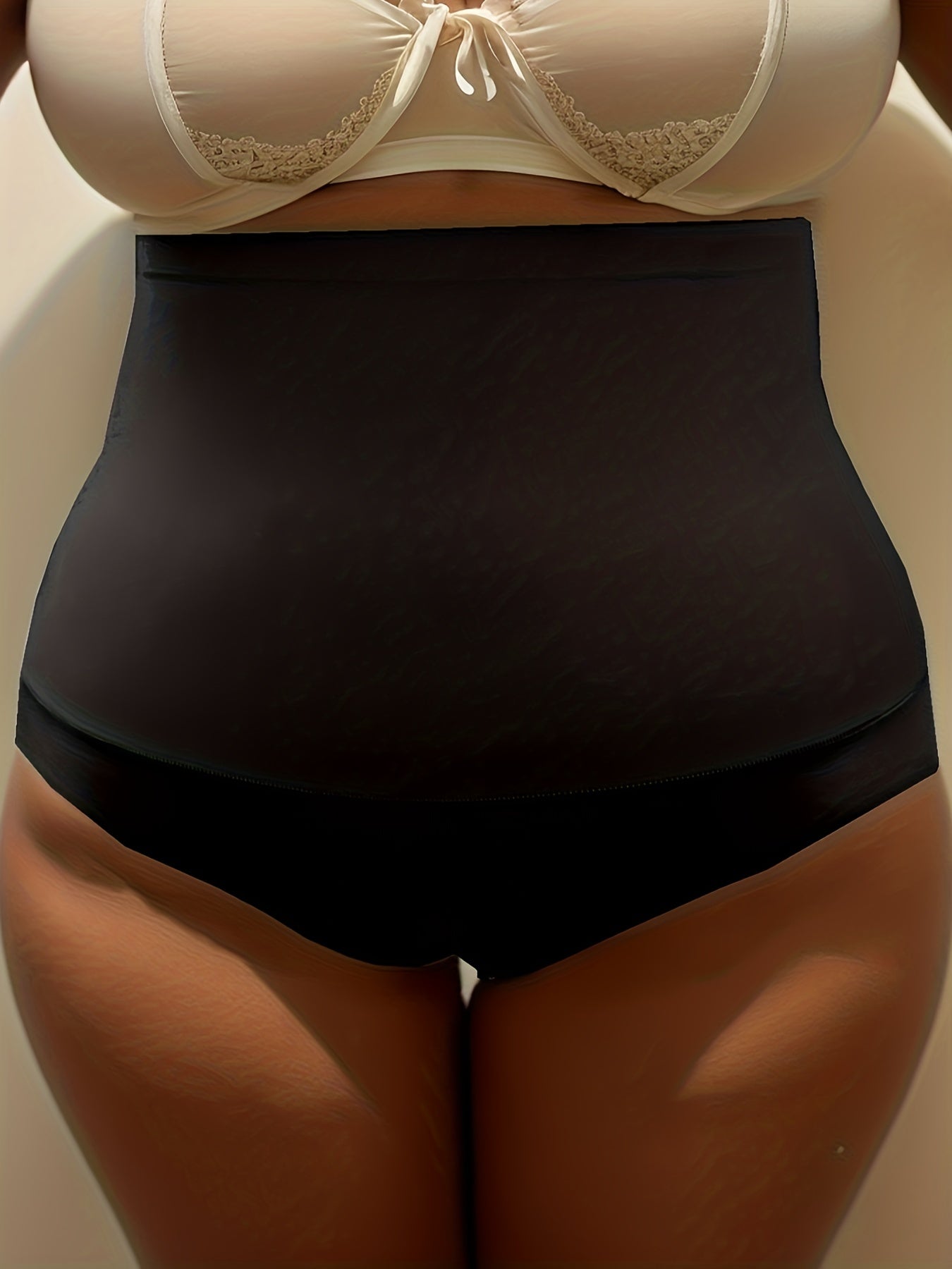 Solid Tummy Control High Rise Shapewear Panty