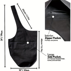 Yoga Mat Storage Bag with Large Side Pocket - Yoga Accessories