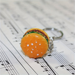 Hamburger Keychain Cartoon Food Car Keychain Bag Keychain