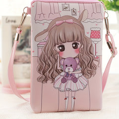 Princess Cartoon Coin Purse Wallet Key Card Storage Bag