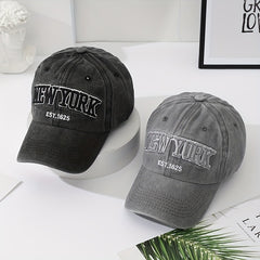 Vintage Embroidered Peaked Cap Unisex Baseball Cap