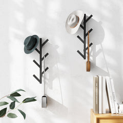 Modern Vertical Coat Rack Wall Mounted 40 64 Cm Metal Hat Rack For Wall