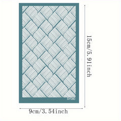 1pc 15X9cm Silk Screen Printing Template for Clay Earrings DIY